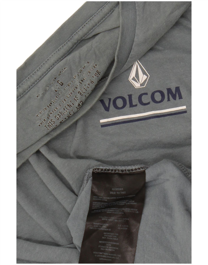 VOLCOM Tricou cu grafic pentru femei Top UK 16 Large Blue Bumbac