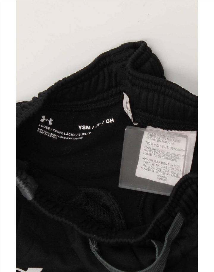 Pantaloni de trening Under Armour pentru băieți 7-8 ani, negru, color block