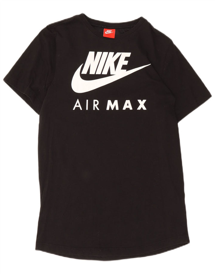 Tricou pentru bărbați Nike Air Max Graphic Top Medium Negru Bumbac