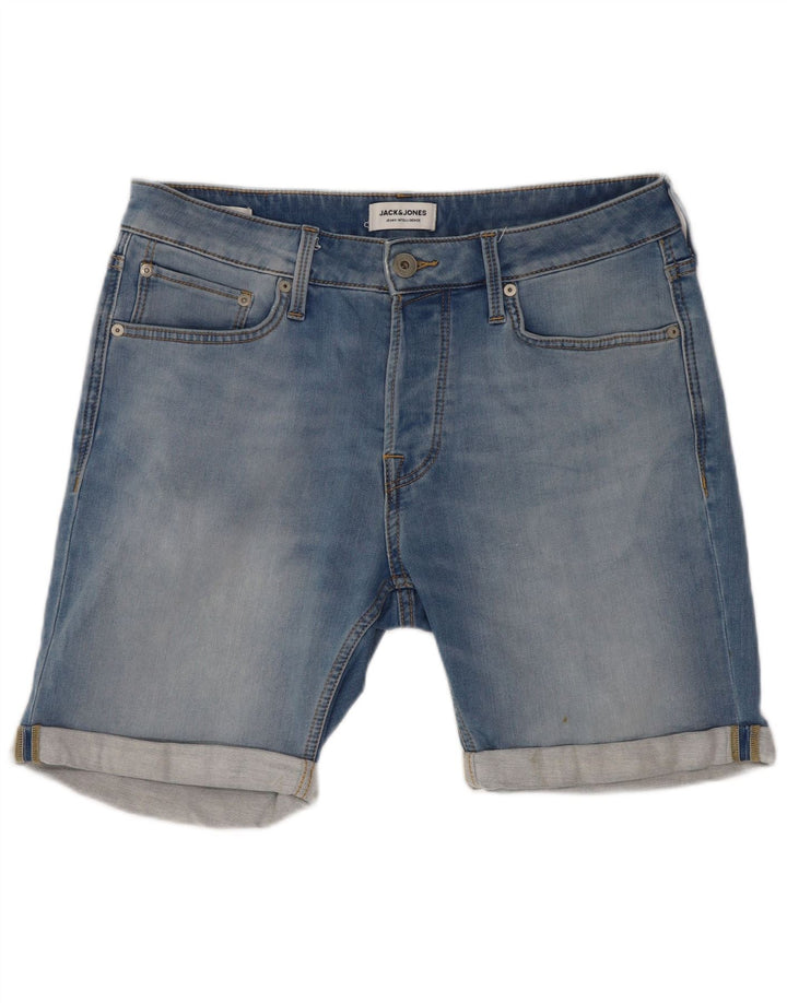 Pantaloni scurți din denim Jack & Jones pentru bărbați, mediu W32, bumbac albastru