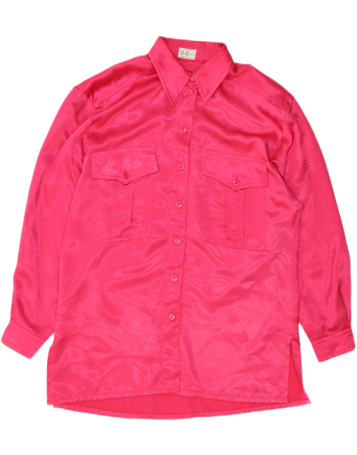 BETTY BARCLAY Womens Longline Shirt Blouse UK 12 Medium Pink Polyester Vintage Betty Barclay and Second-Hand Betty Barclay from Messina Hembry 