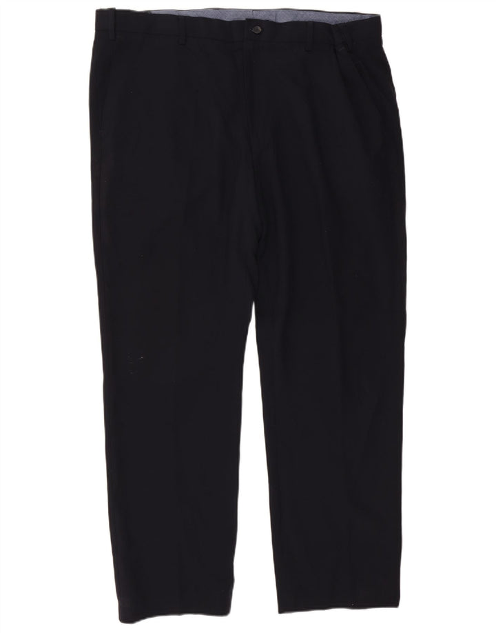 Pantaloni chino drepți pentru bărbați Marks & Spencer L42 L29 Poliester bleumarin