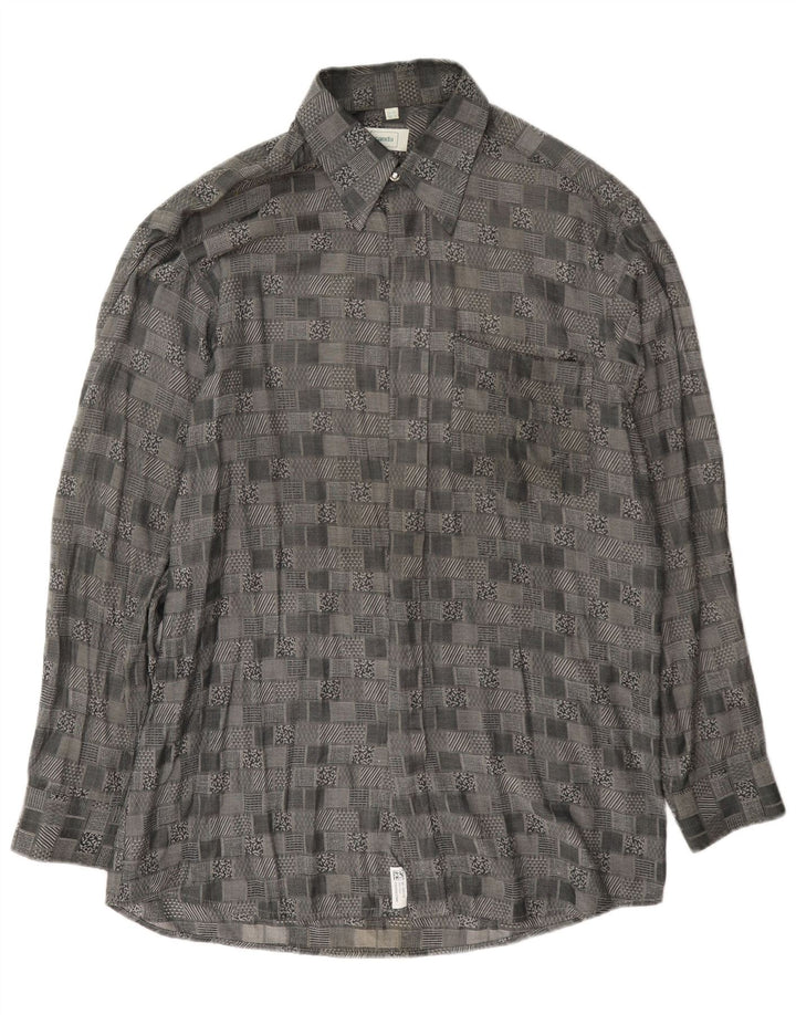 Cămașă pentru bărbați Canda Mărimea 39/40 15 1/2 Medium Gri Geometric