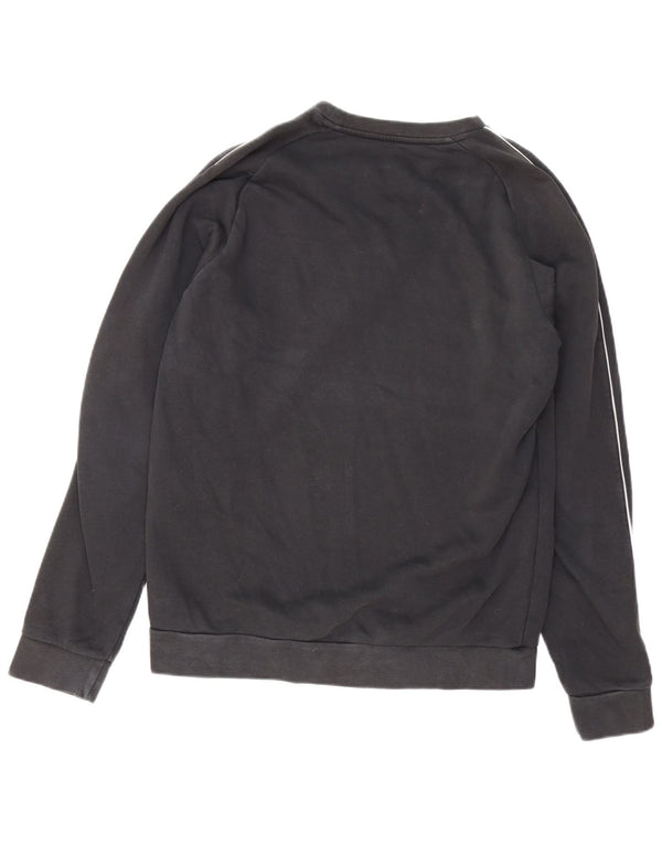 Pulover Adidas pentru bărbați, bumbac mediu negru