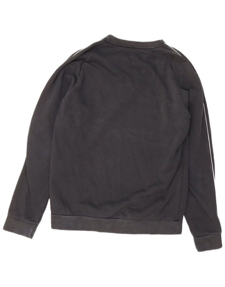 Pulover Adidas pentru bărbați, bumbac mediu negru