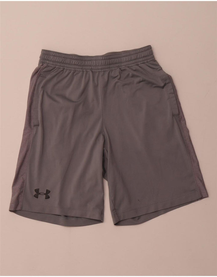 Pantaloni scurți sport pentru bărbați UNDER ARMOUR Heat Gear, mici, gri
