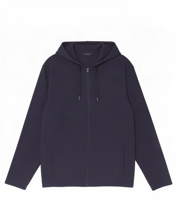 Jachetă din lână cu glugă pentru bărbați Mountain Warehouse UK 42 XL poliester bleumarin