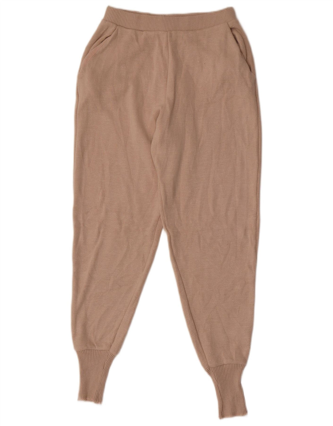 Pantaloni de trening ZARA Femei Joggeri UK 8 Mic Bej