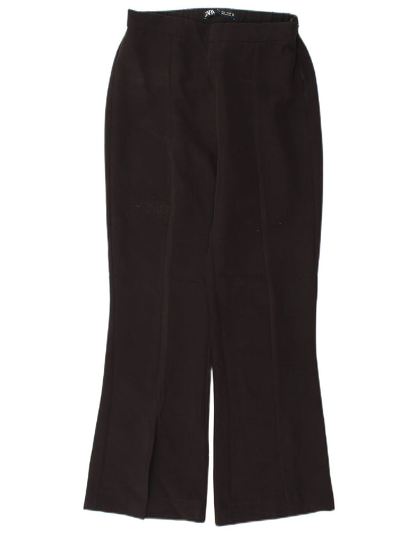 Pantaloni casual pentru femei Bootcut Zara Mici L26 L26 Poliester negru