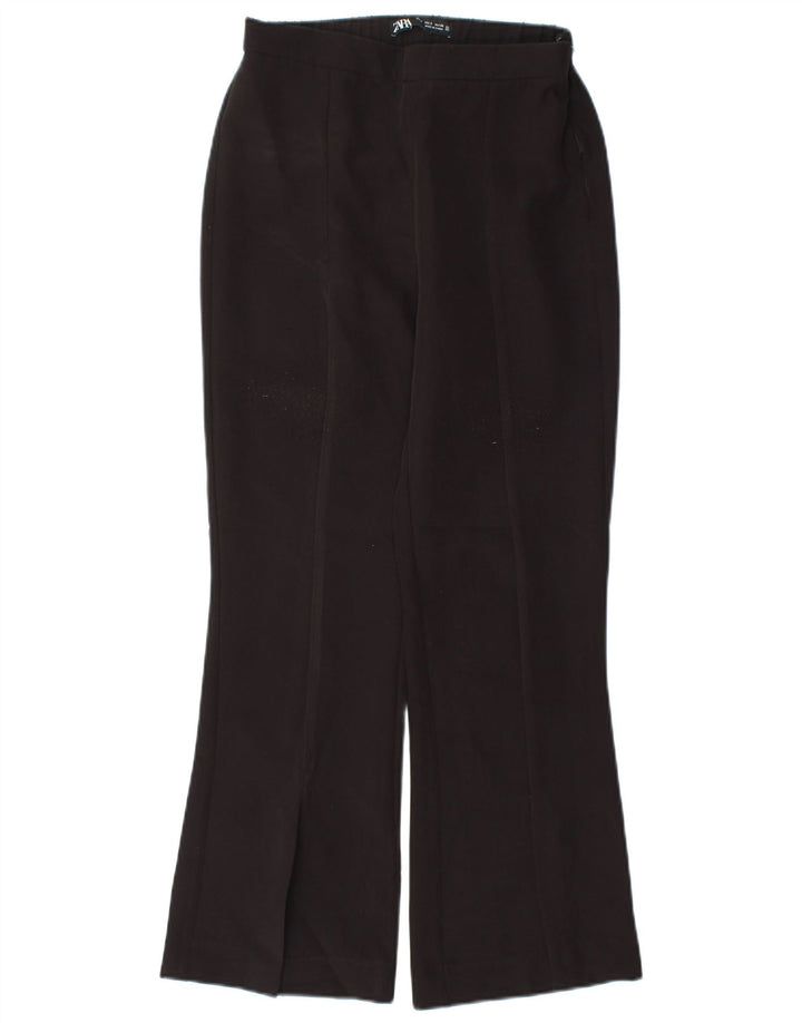 Pantaloni casual pentru femei Bootcut Zara Mici L26 L26 Poliester negru