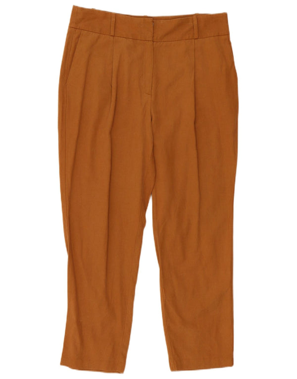 Pantaloni chino conici pentru femei Marks & Spencer UK 12 Medium W30 L26 Maro