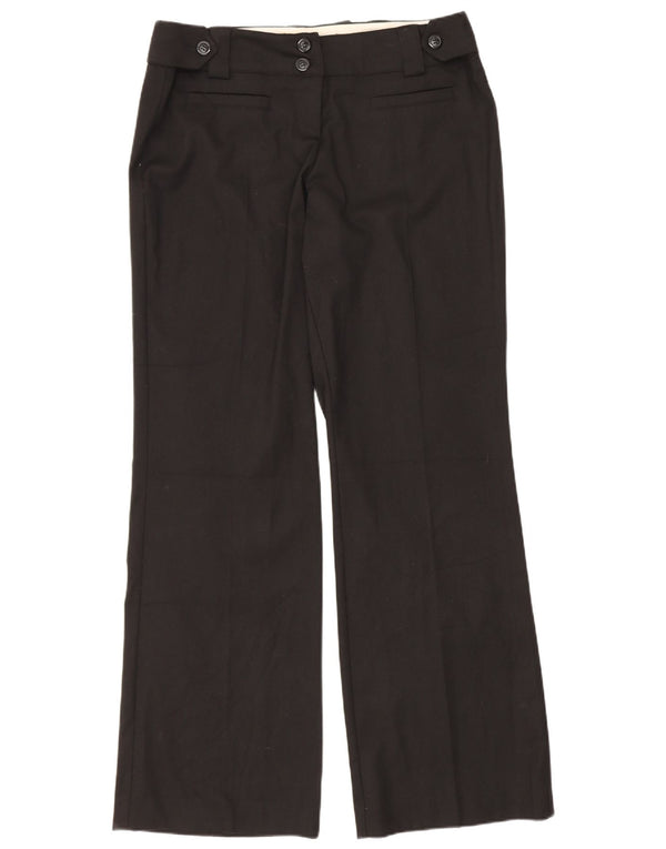 Marks & Spencer Pantaloni casual Bootcut pentru femei UK 12 Medium W30 L30 Negru