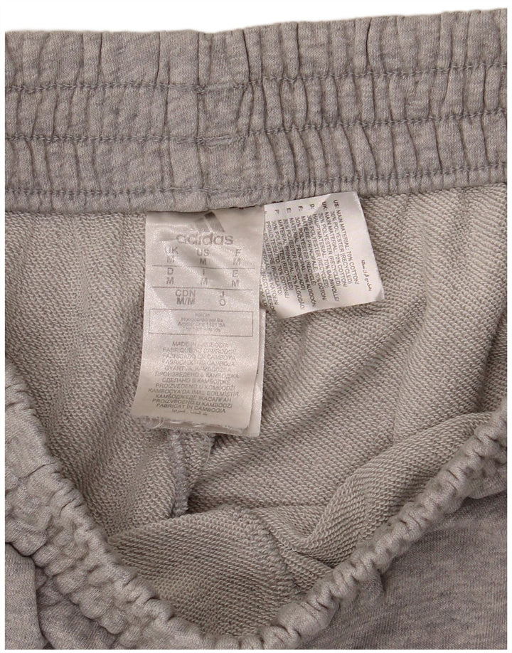 Pantaloni de trening Adidas pentru bărbați Joggeri din bumbac gri mediu