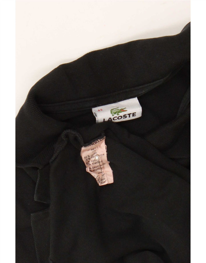Rochie polo Lacoste pentru femei Mărimea 42 Bumbac negru mare