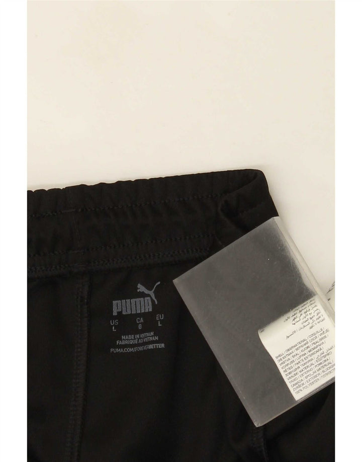 Pantaloni de trening cu grafică Puma pentru bărbați Pantaloni de jogging, mari, negru, poliester