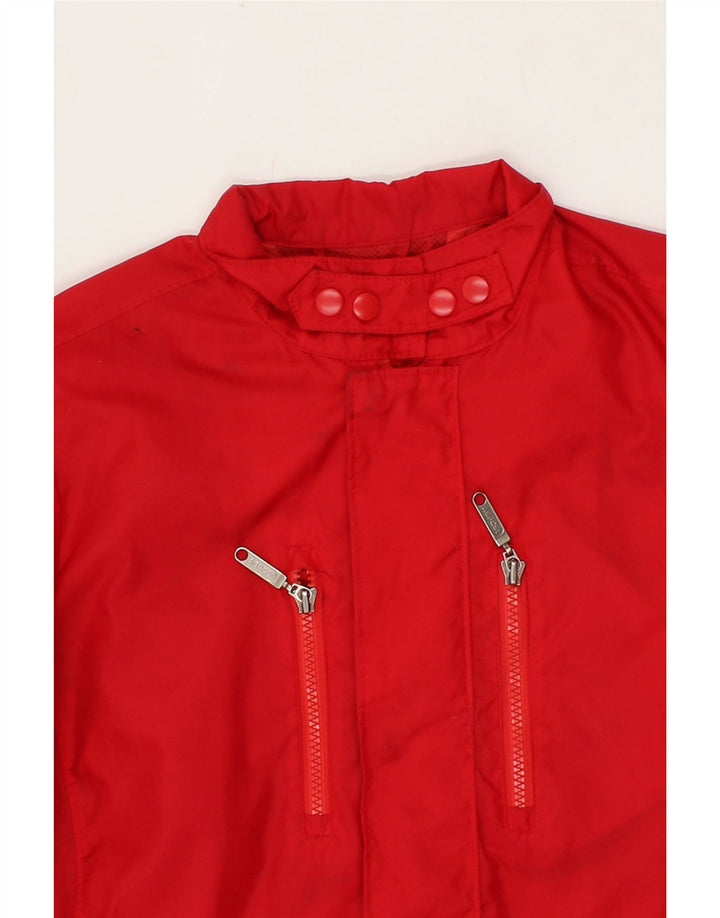 ASPESI Womens Rain Jacket UK 10 Small Red Polyamide Vintage Aspesi and Second-Hand Aspesi from Messina Hembry 