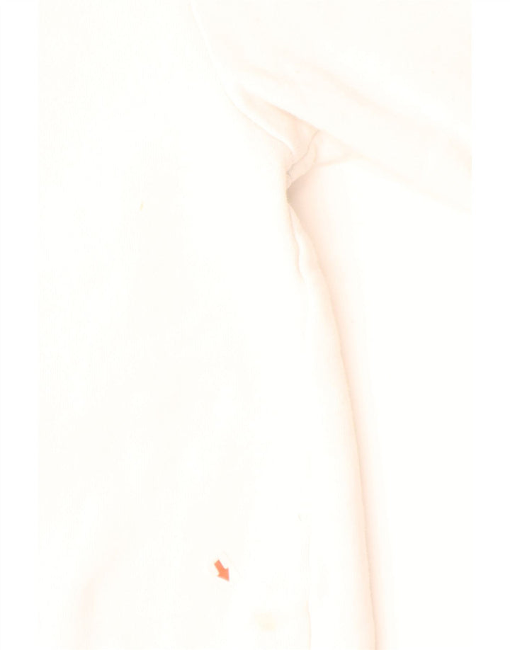 Pulover cu glugă cu grafic ELLESSE pentru bărbați, mic din bumbac alb