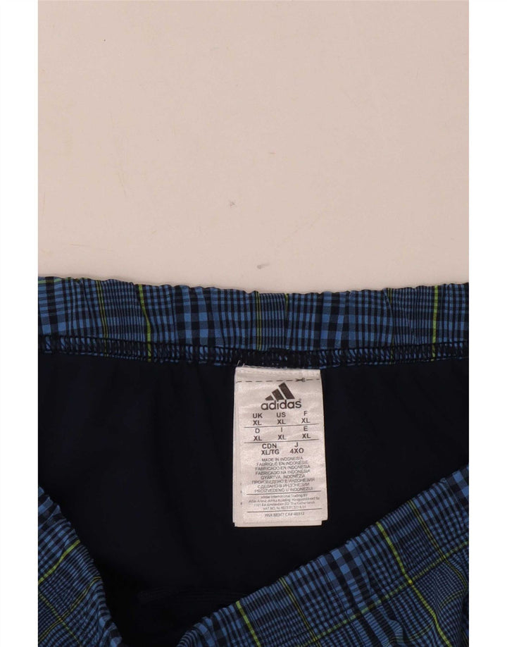 Pantaloni scurți de înot Adidas bărbătesc XL bleumarin din poliester check