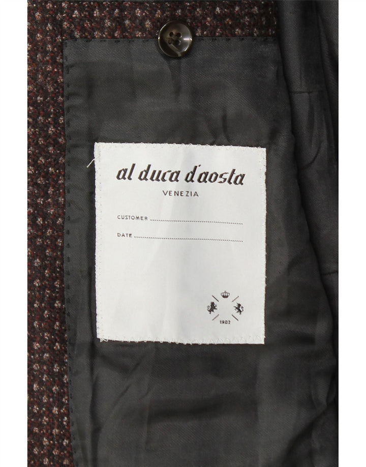 Jachetă Al Duca D'Aosta pentru bărbați, cu 3 nasturi, IT 52 XL, burgundă, pete