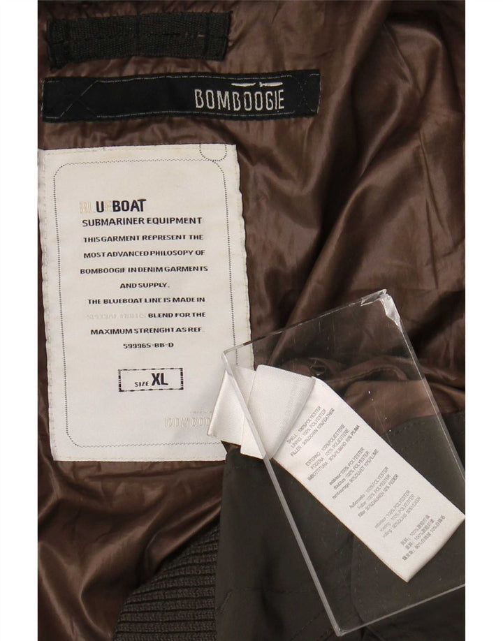 Jachetă căptușită cu glugă pentru bărbați Bomboogie UK 42 XL poliester gri
