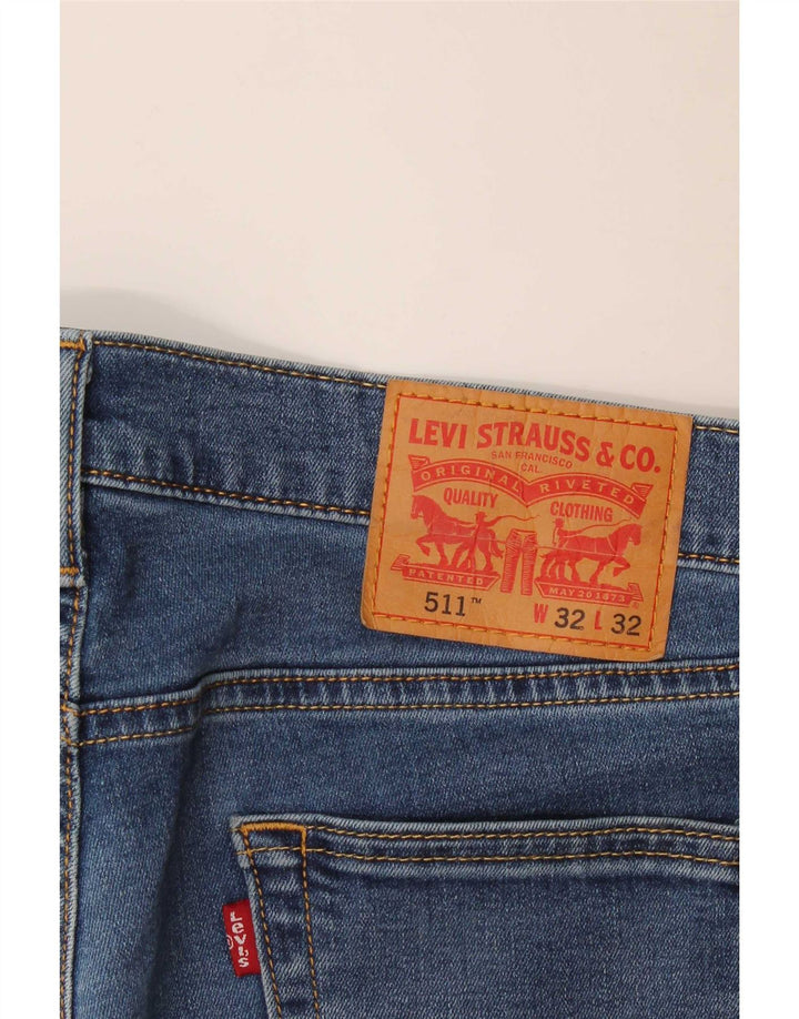 Blugi Levi's 511 Slim pentru bărbați W32 L29 Bumbac albastru