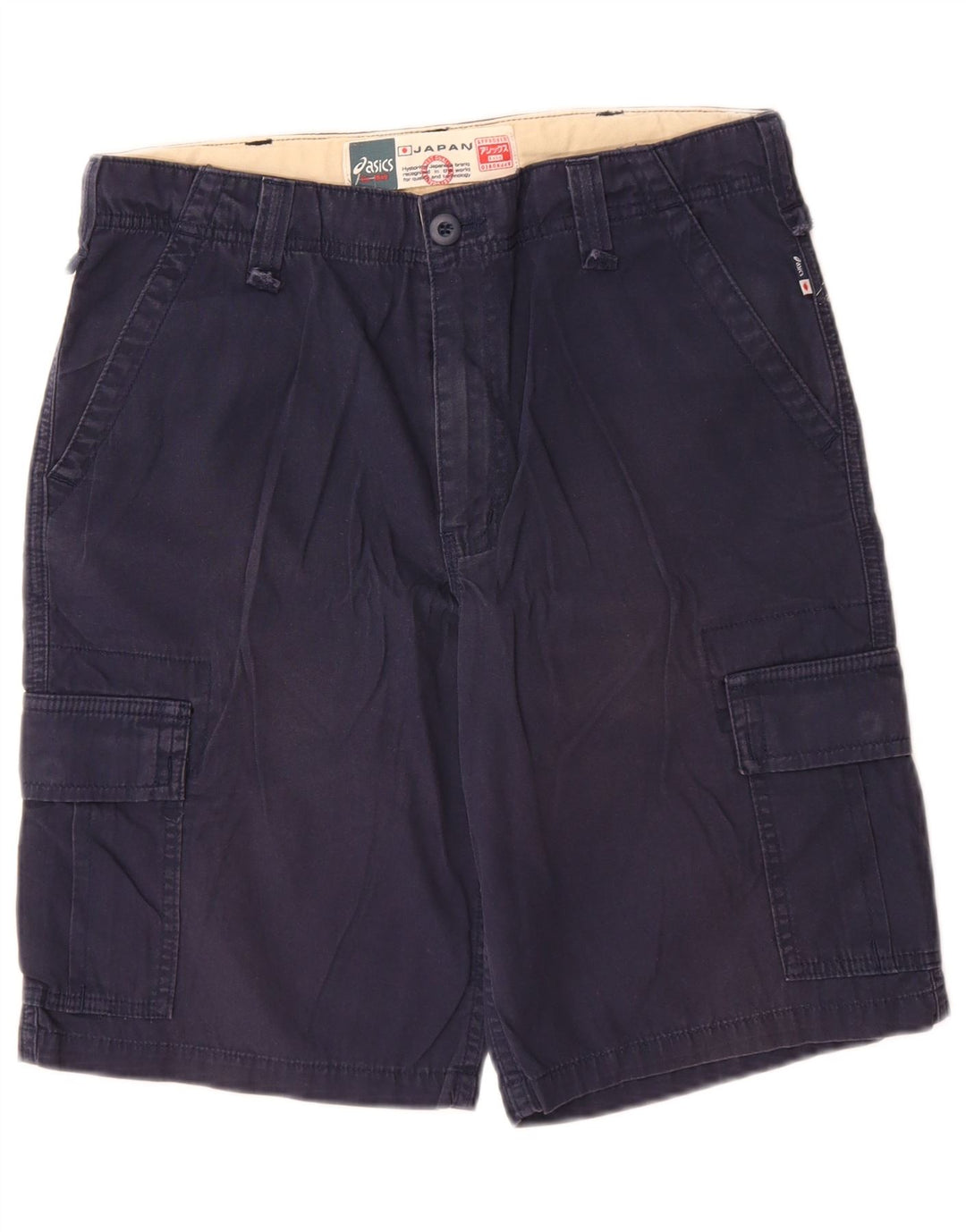 Pantaloni scurți cargo Asics pentru bărbați IT 46 Small W30 Bumbac bleumarin