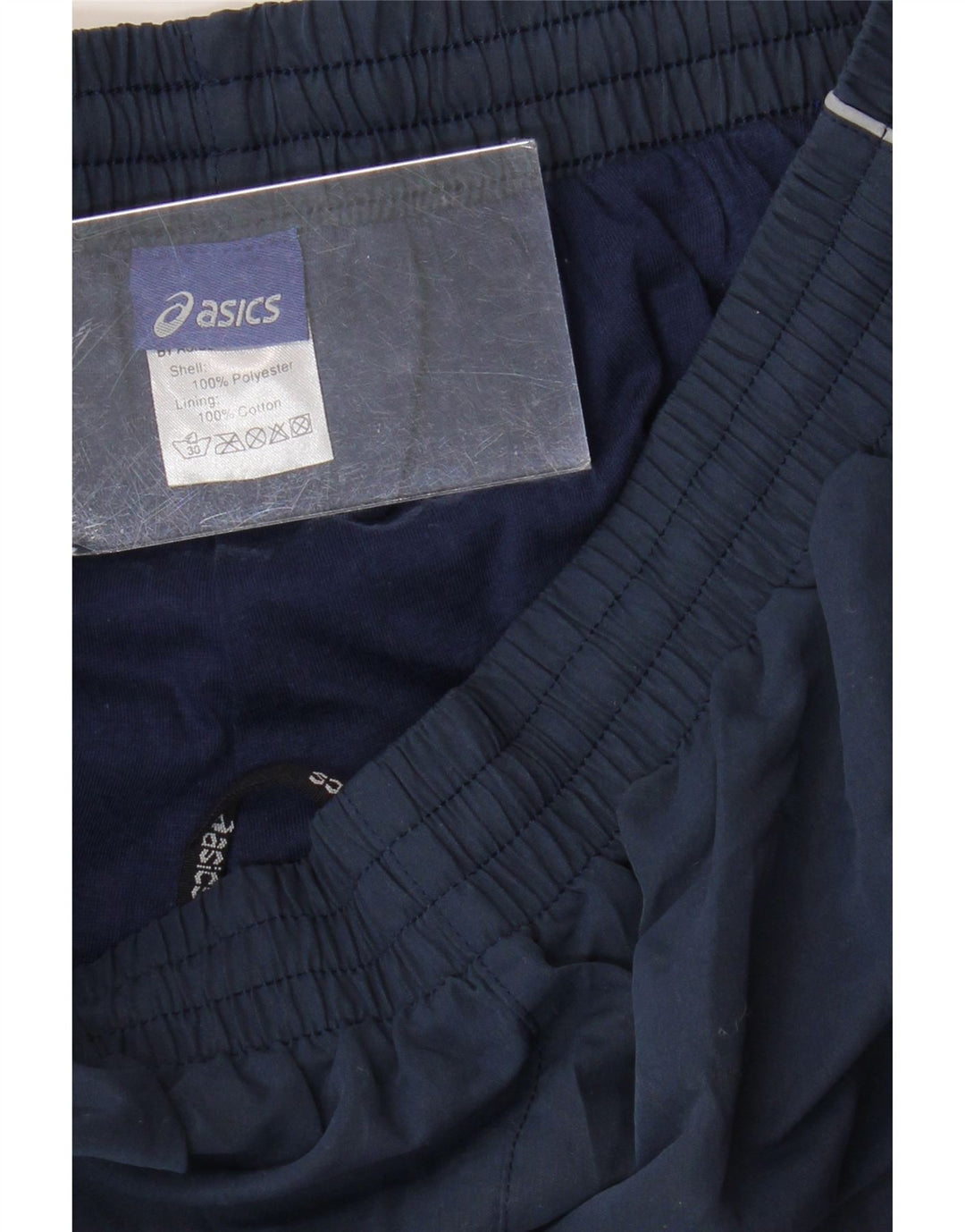 Pantaloni de trening ASICS pentru bărbați, poliester mici, bleumarin
