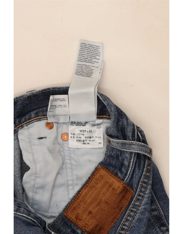 Blugi drepti pentru femei Levi's W29 L32 Bumbac albastru