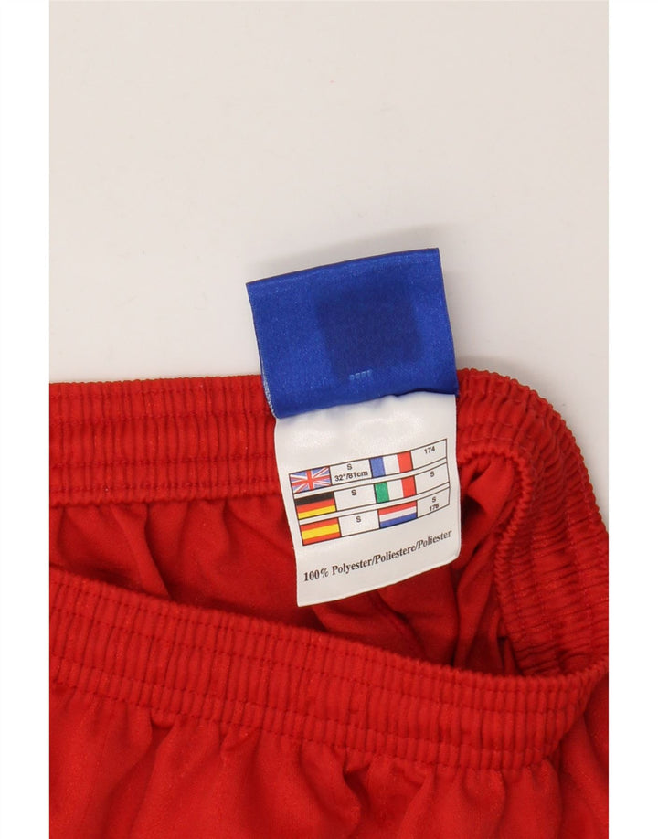 Pantaloni scurti sport Umbro pentru bărbați, poliester roșu mic