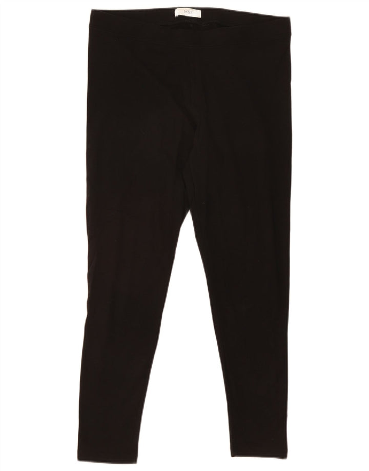 Leggings pentru femei Marks & Spencer UK 14, mare, negru, bumbac