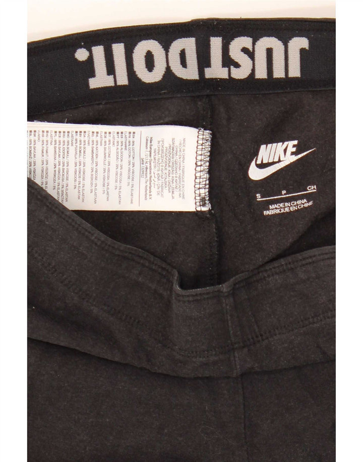 Leggings grafic Nike pentru femei UK 10 mic bumbac negru