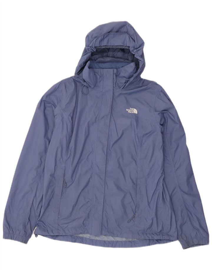 Jachetă de ploaie cu glugă The North Face pentru femei UK 16 Large Blue Nylon