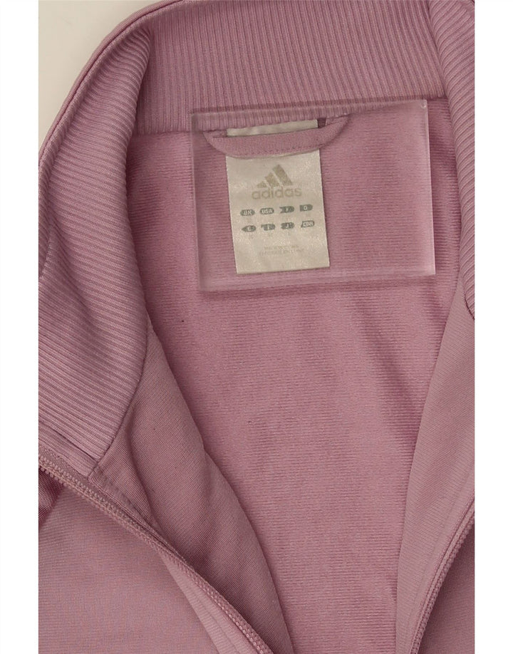 Jachetă de top pentru trening Adidas pentru femei UK 12 Poliester violet mediu