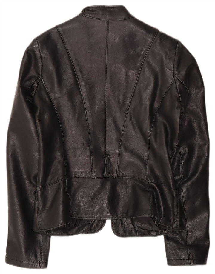 Geacă de piele pentru femei Bata and More IT 44 Medium Black Leather