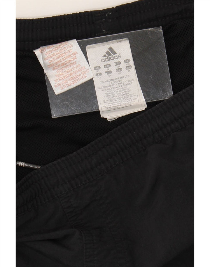 Pantaloni scurți sport adidas băieți 11-12 ani poliester negru