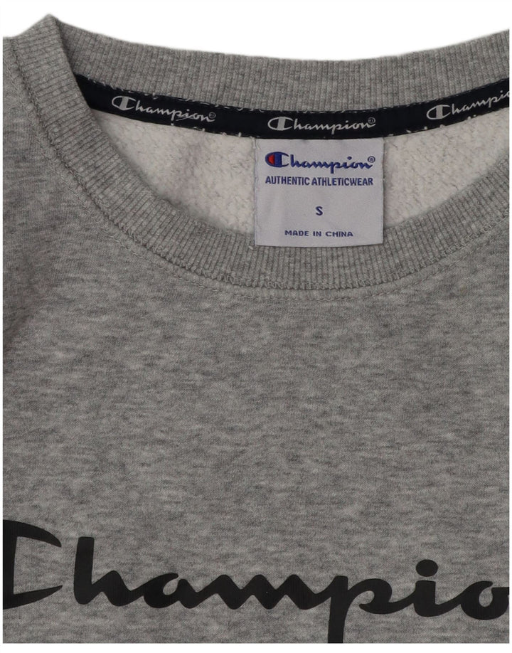 Pulover cu grafic pentru femei Champion UK 10 mic, gri, pete