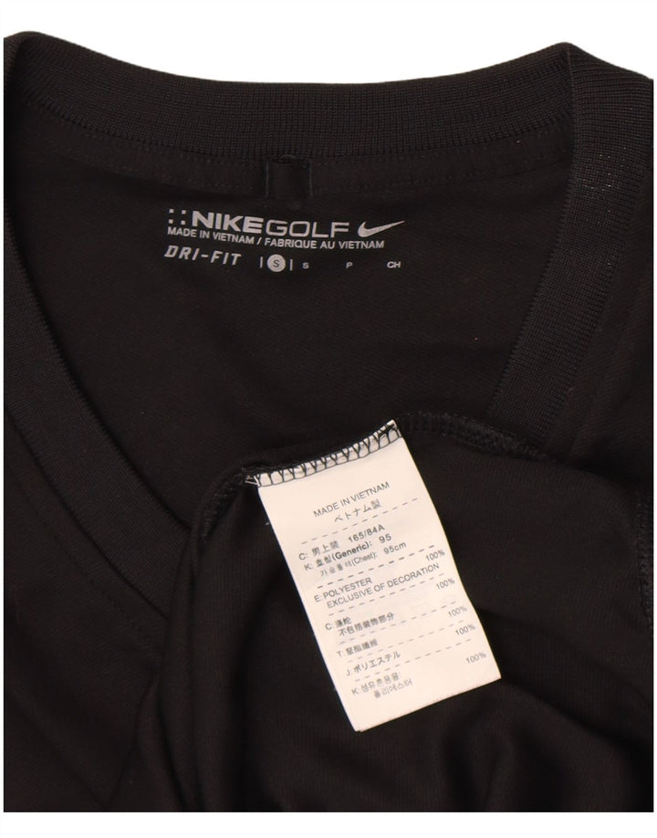 Vest Vest Top Dri Fit Nike pentru bărbați, poliester negru mic