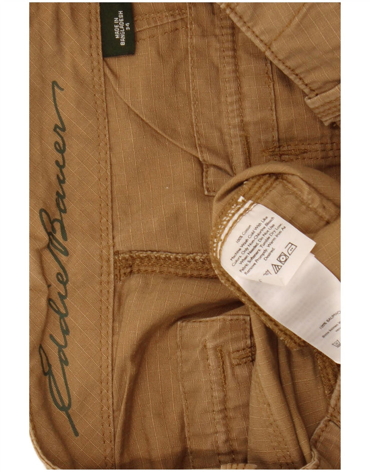 EDDIE BAUER Pantaloni scurți chino pentru bărbați W34, bumbac mare, bej
