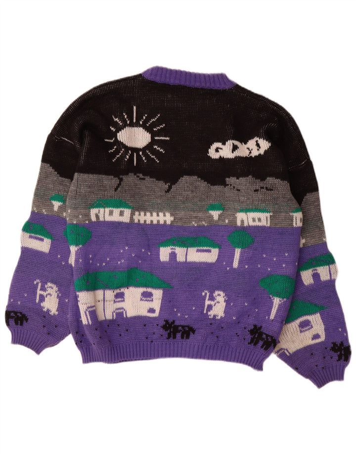 ALTA MODA Pulover cu gât roșu pentru femei UK 16, mare, violet