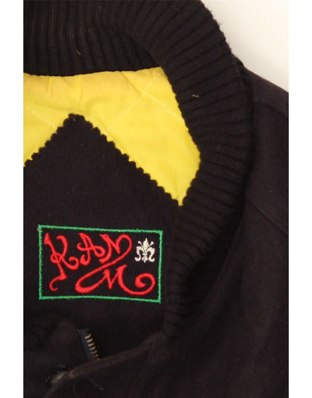 Jachetă Bomber Vintage pentru bărbați IT 52 XL Lână neagră