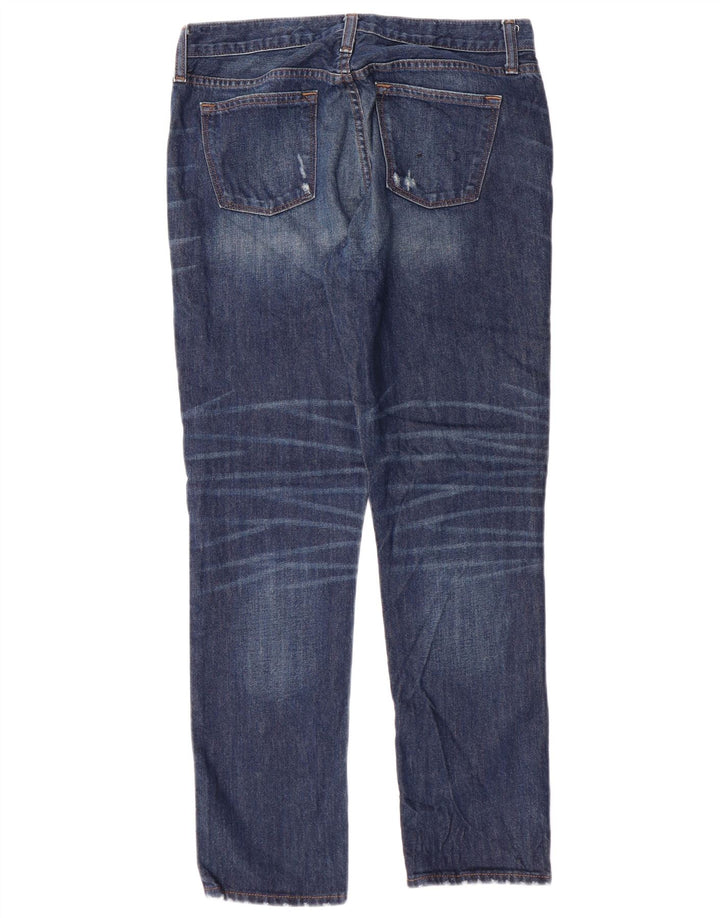 J. Crew Blugi slim pentru femei Boyfriend Distressed W26 L28 Bumbac albastru