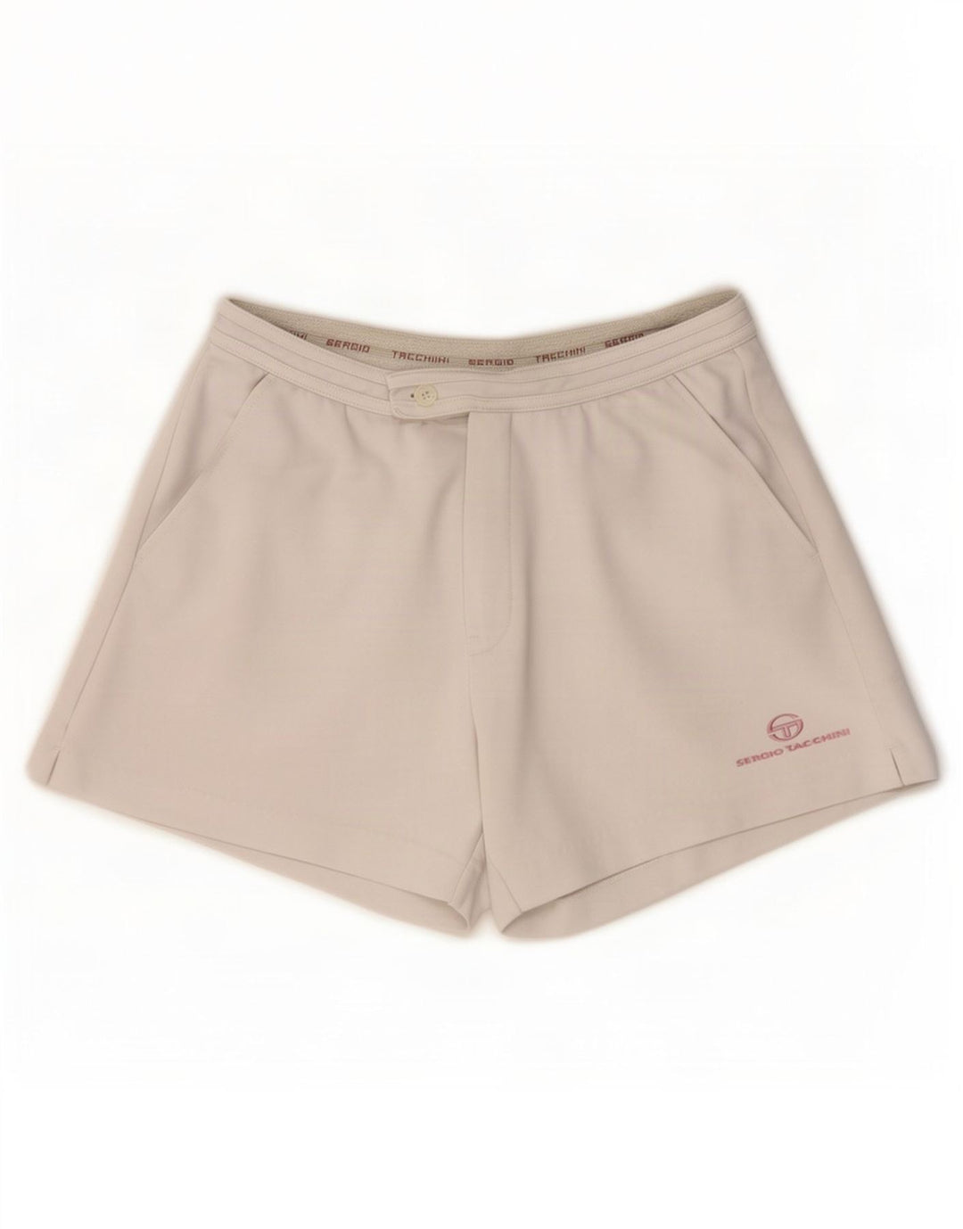 Sergio Tacchini Pantaloni scurți casual pentru femei Medium W30 Poliester alb