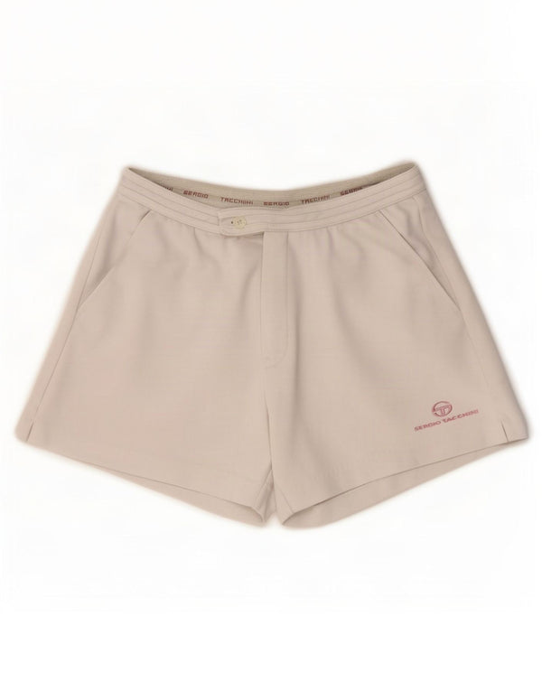 Sergio Tacchini Pantaloni scurți casual pentru femei Medium W30 Poliester alb