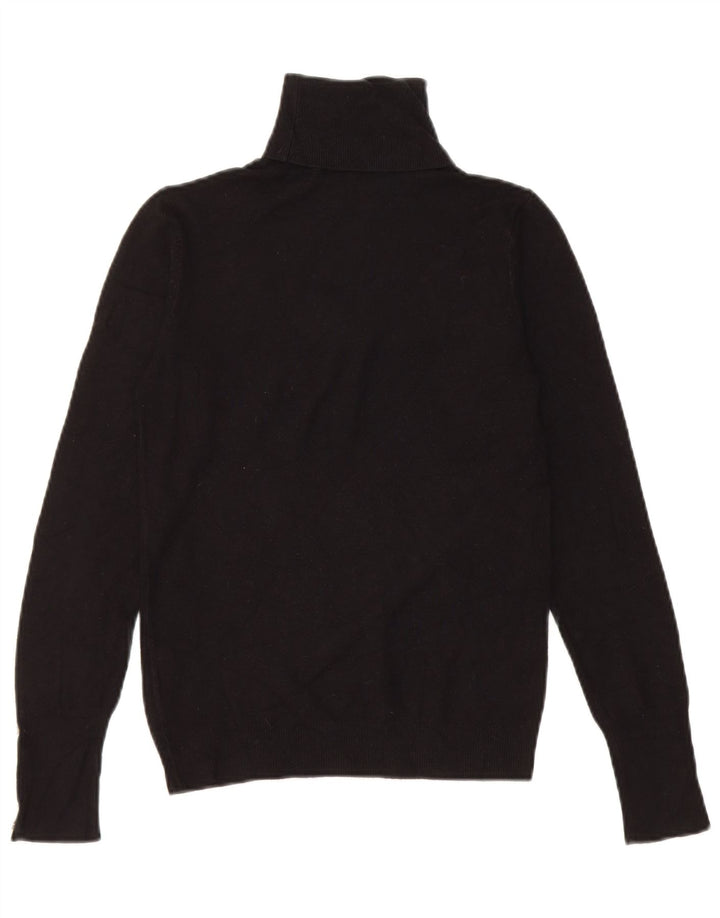 Pulover pentru femei cu gât rulat Zara UK 8 mic, negru, viscoză