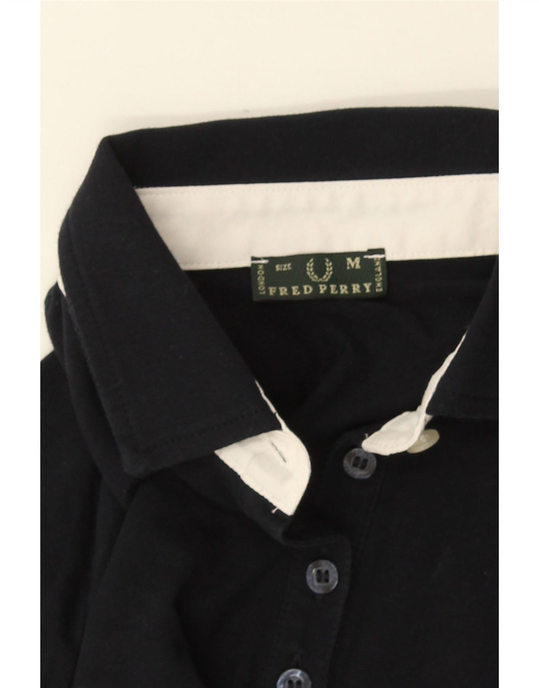 Cămașă polo cu mânecă lungă pentru femei Fred Perry UK 12 Medium Negru