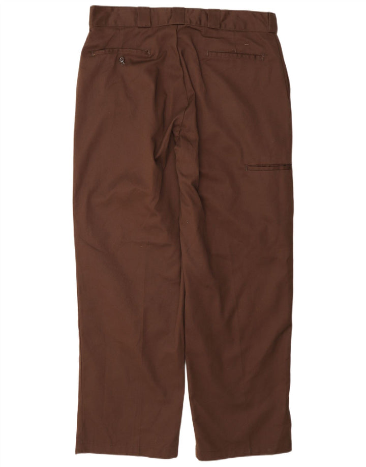 Pantaloni cargo dritti pentru bărbați Dickies W36 L31 poliester maro