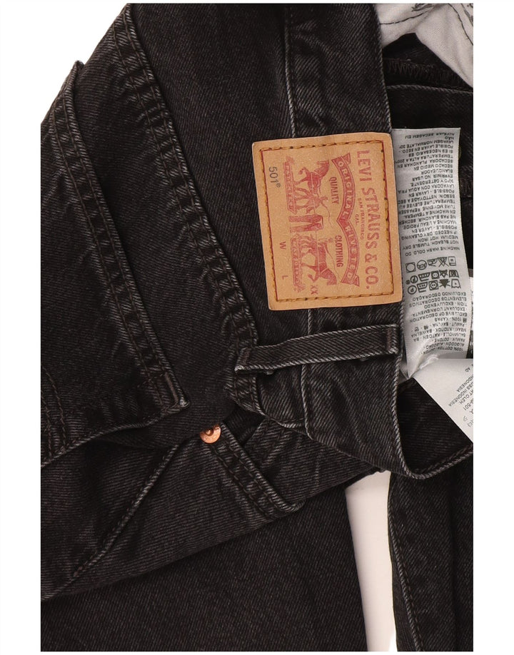 Blugi drepti pentru femei Levi's 501 W26 L28 bumbac negru