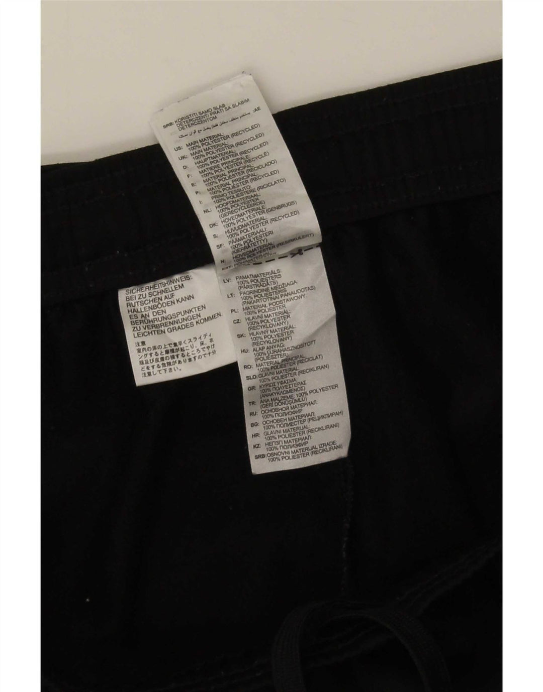 Pantaloni de trening pentru bărbați Adidas Pantaloni de jogging, mari, negru, poliester
