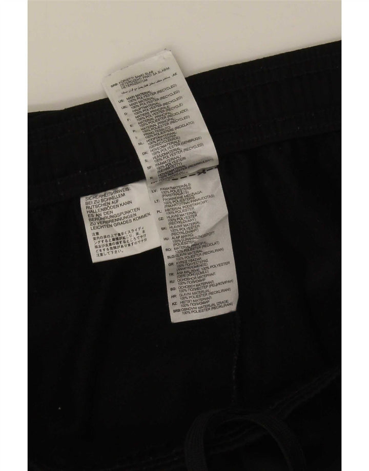 Pantaloni de trening pentru bărbați Adidas Pantaloni de jogging, mari, negru, poliester