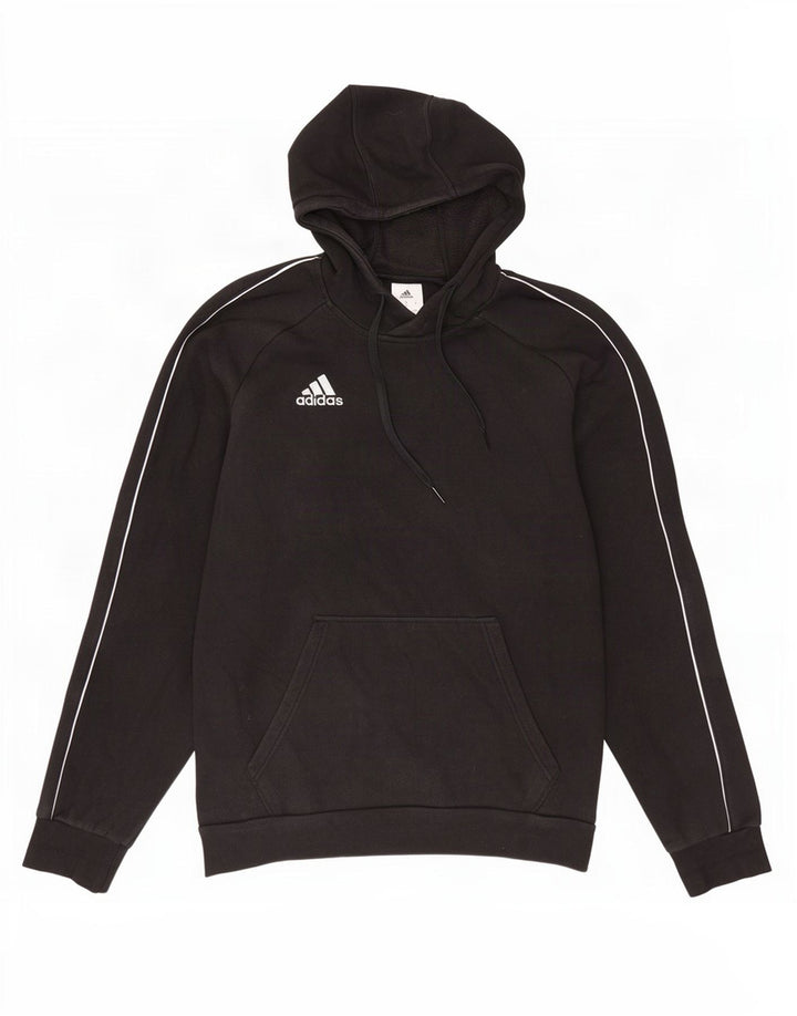 Pulover Adidas pentru bărbați, bumbac mediu negru